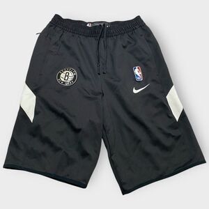 Nike NBA Brooklyn Nets Therma Flex Black Shorts Mens Size M-Tall AV1043-010 New